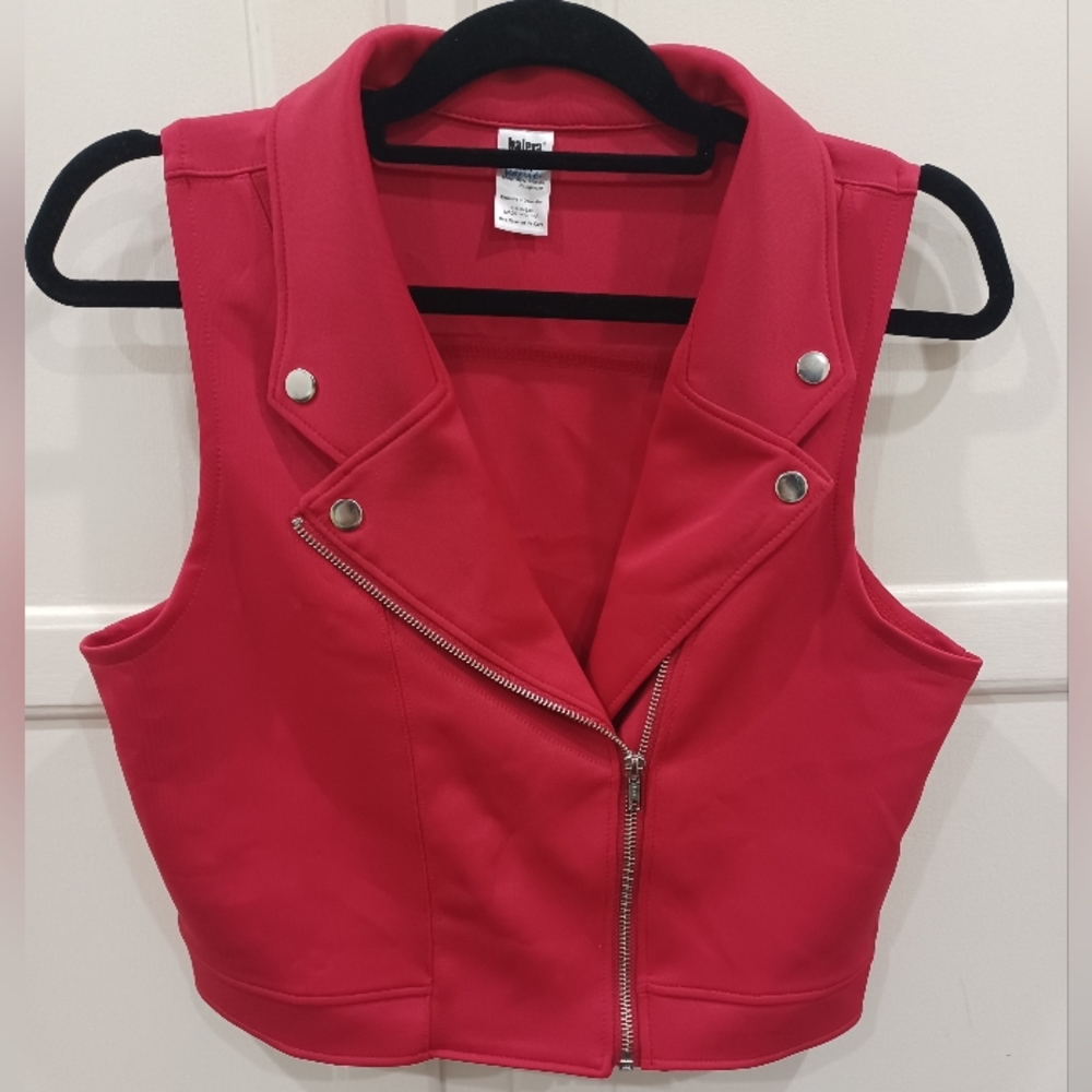 Balera moto vest dance costume red size Adult Medium